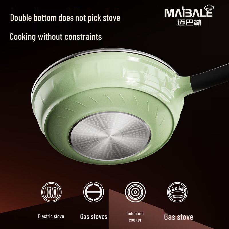 Maibale 30cm Non-Stick Titanium Ceramic Wok