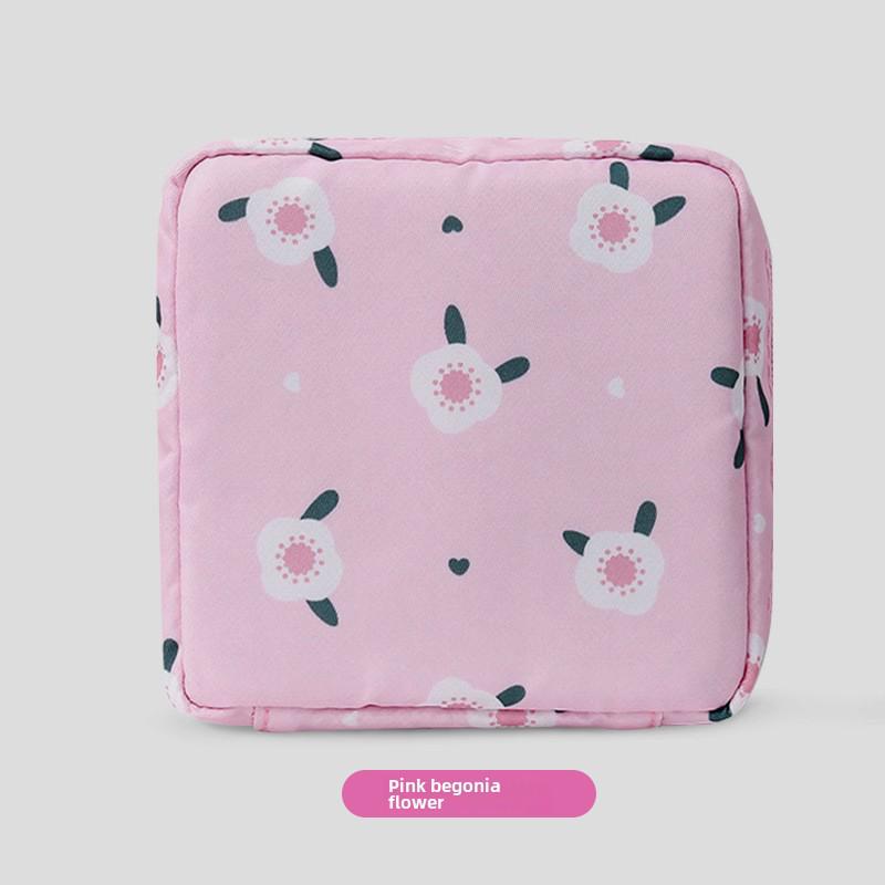 Large Capacity Cartoon Sanitary Napkin Storage Bag for Students