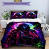 3pcs Duvet Cover Set (1*Duvet Cover + 2*Pillowcase, Without Core), Ghostface Print Bedding Set, Bedroom Decor, All‑Season, Gift