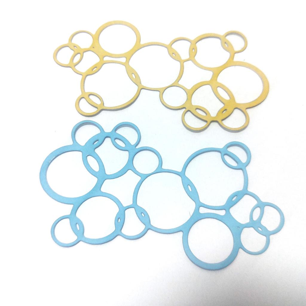 Bublinový rámeček Kovové vyřezávací raznice Šablona Scrapbooking Fotoalbum Kartový papír Embossování Řemeslné kutily