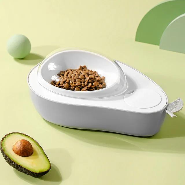 Dog Feeder Cat Automatic Feeding Water Bowl Avocado Shaped Pet Slow Food Feed Bowl Pet Food Storage Dispenser Dog Food Container