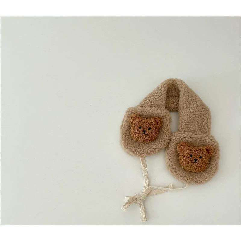 New Fashion Korea Women Winter Warm Plush Earmuff Ear Warmer Cute Bear Adults Kids Tie Plush Earmuffs