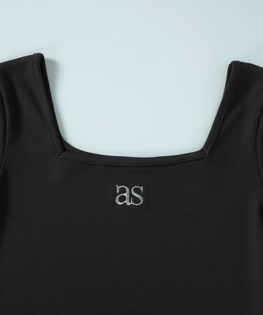 Aejeuon Square Line Tee / Charcoal