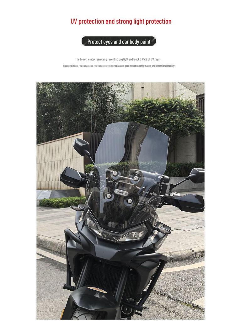Enhanced Windshield Height & Width Modifications for CFMoto 700MT