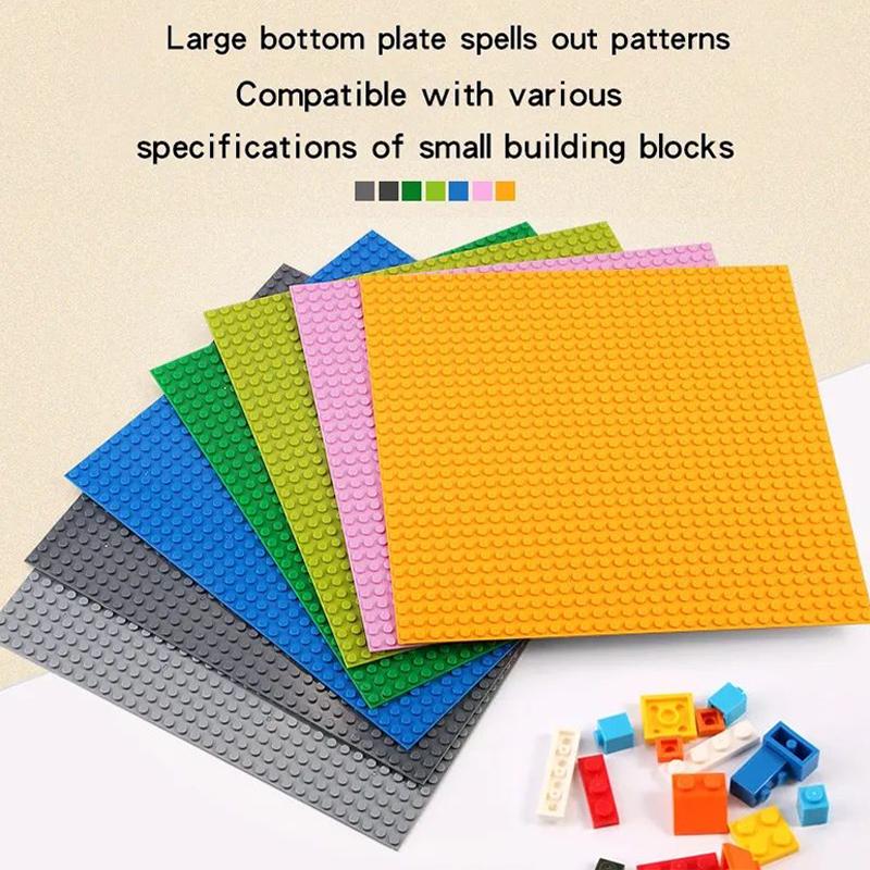 3 יחידות פלטות בסיס לבנים 32x32 16x32 נקודות פלסטיק תואמות צעצועי אבני בניין MOC 10 בצבעים מרובים קלאסיים 10 IN