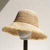 2026 New Fashion Extra Fine Raffia Straw Hat Summer Sun Hat for Women with Large Brim Handmade Rollable Straw Hat