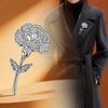 Mit Perlen Nelken Brosche Luxuriöser Revers-Anstecker Einzigartige Blumige Corsage Jubiläum
