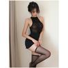 Womens Sexy Lingerie Transparent Hip Skirt Bodysuit Hollow Tight Set Exotic Girls Lingerie Dress Stretchy Partywear Porn Outfit