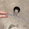 Akryl Barrette elegancka jednokolorowa spinka do włosów krab spinka do włosów Vintage proste akcesoria do włosów dla kobiet kucyk pazur klip kraby