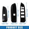 ABSOPRO Power Window Switch Panel Cover Lift Control Switch Trim Sticker for Toyota Highlander 2014-2019