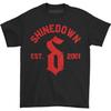 Men's Shinedown Heavy Scratch Tee (Black) T-shirt Small Black