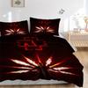 Set di biancheria da letto Rammstein da 3 pezzi Include 1 Piumone + 2 Federe, Senza Imbottiture per Cuscini, Morbido Confortevole, Leggero Traspirante, Stampato H
