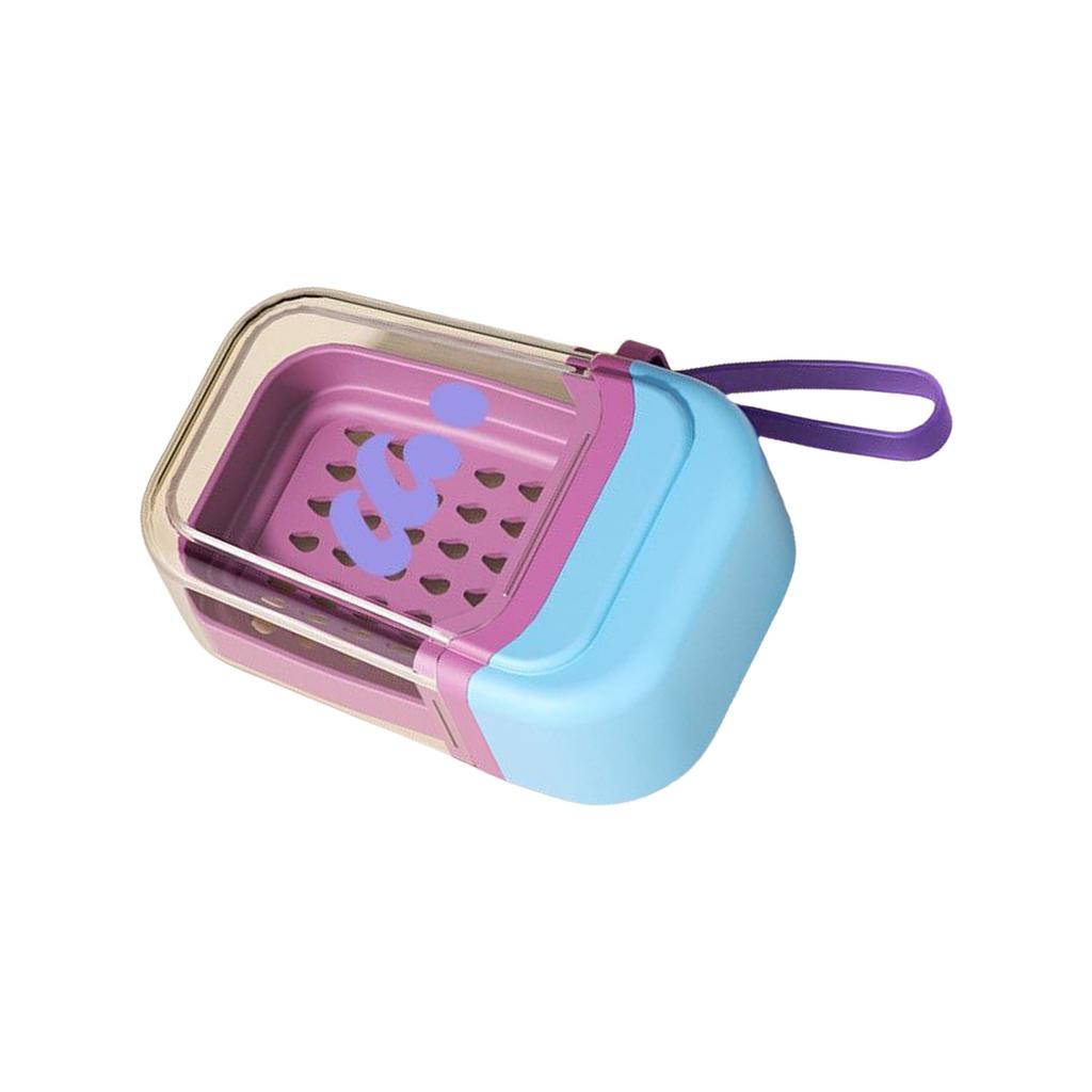 Mini Travel Soap Case Leak Proof Double Layer Design With Drainage For Camping Gym Portable Bathroom Essentials