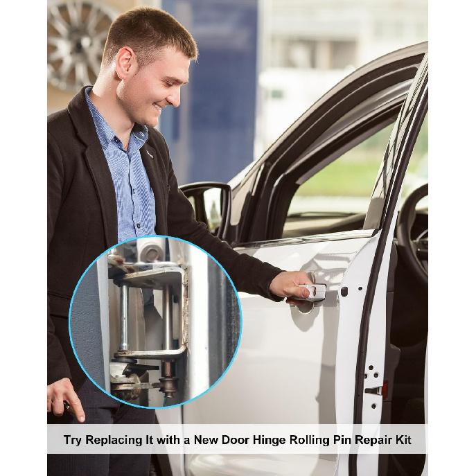 Door Hinge Roller Pin Repair Kit Fit for Chevrolet S10 Chevrolet Blazer GMC S15 Jimmy Sonoma Bravada Oldsmobile 1982-2005, Stainless Steel Door Hinge