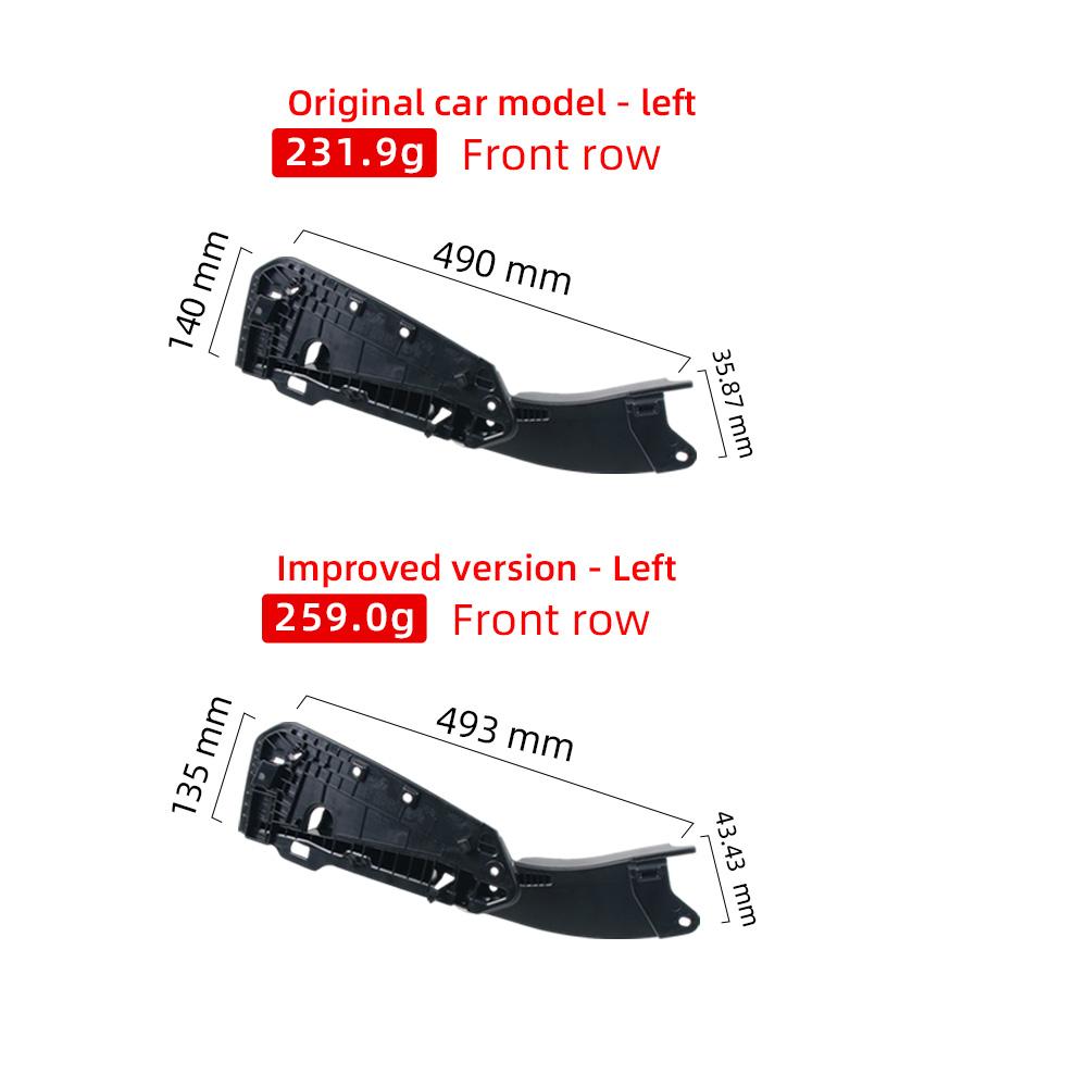 52105B360D1 Black Car Front Left Right Seat Side Support Frame Panel Bracket Cover Replacement For BMW 5 Series G68 2026-2026