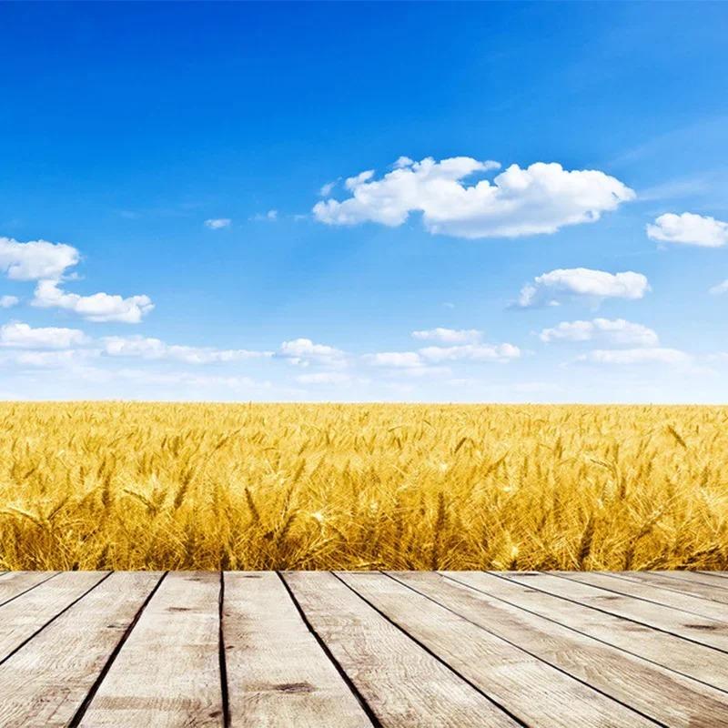 Blue Sky And White Clouds Tv Background Wall Paper 3d Wall Murals Photo Wallpaper Living Room Home Decor Wall Mural