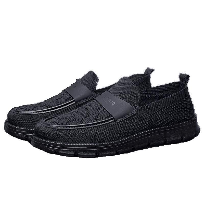 Mesh breathable men's shoes new lightweight one-pedal loafers trendy men's casual shoes soft-soled men's shoes
