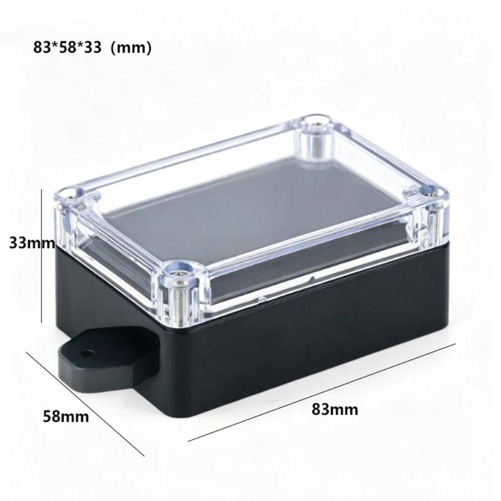 Waterproof ABS Plastic Box Power Case Black/White Enclosure Electronic Instrument Housing Case