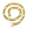 Link Bracelet Set Sparkling Necklace and Bracelet Set Men Hip Hop Jewelry Set Alloy Texture Suitable for Any Occasion
