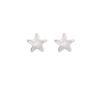 European Inspired Luxury Metal Style 3D Star Stud Earrings: Shiny and Fashionable Statement Piece