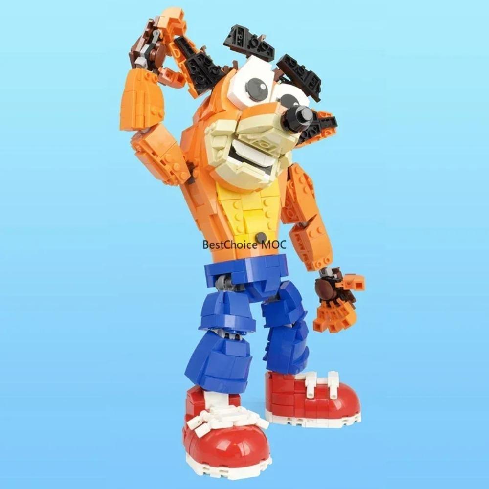 Spiky Haired Crashed Building Blocks - Creative Animal Figure Model Bricks Kit Construction Toys Gift for Fans
