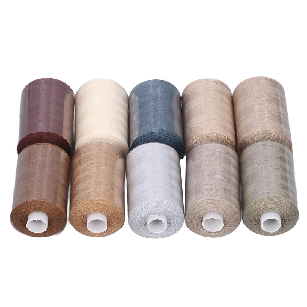 Sewing Machine Thread 10 Color Gray Series Excellent Tensile Strength Polyester Embroidery Tools