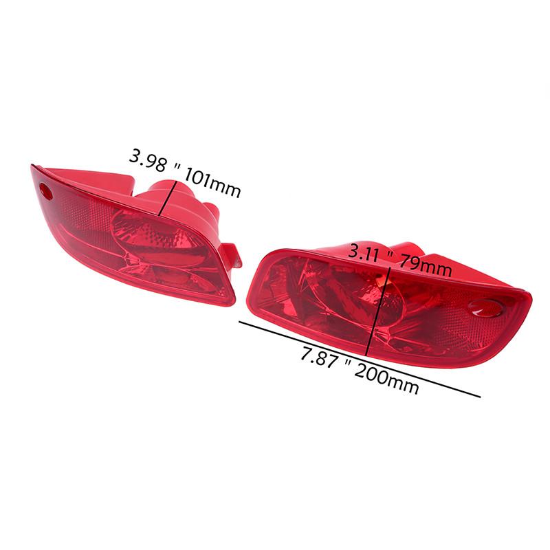 Car Rear Bumper Reflector Lights for Hyundai Santa Fe (CM) 2007-2009 Pre-facelift Tail Fog Light Housing