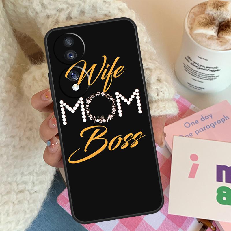 

Wife Mom Boss For Honor Magic 8 7 6 Lite Case For Honor 400 200 Pro 90 70 50 X8c X8b X9a X9b X9c X9d Win RT Honor Magic6 Lite