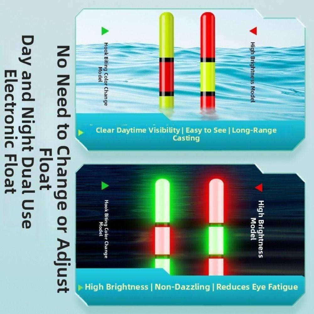 Ready To Use Fishing Line with Bobber Smooth Retrieva Color Changing Float Fishing Accessories