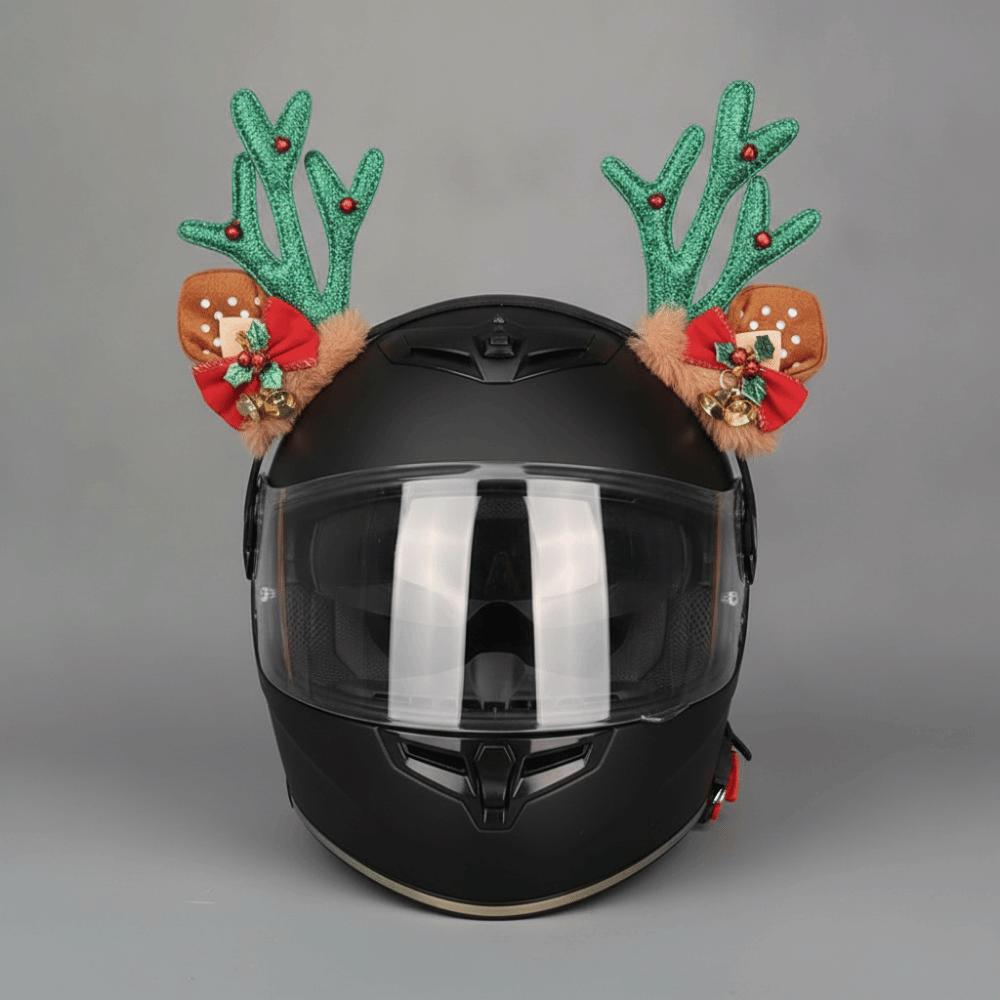 3D Motorcycle Helmet Decoration Creative Motorcycle Helmet Antlers Holiday Atmosphere
