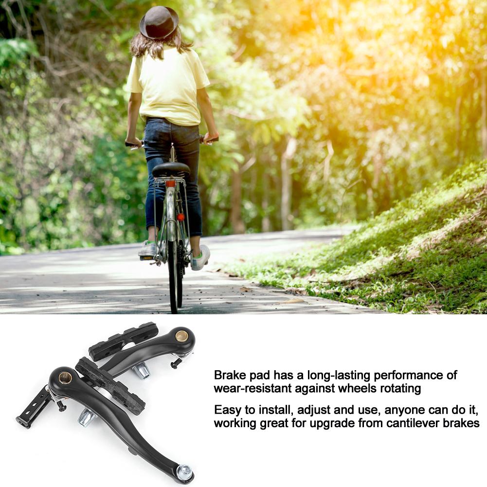 1Pair Black Mountain   Cycling Aluminium Alloy V Brake Set Front &amp; Rear