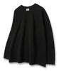 UNION GARMENTS Plain Loose Fit Long Sleeve T-Shirt Black [Basic Or Ribbed]
