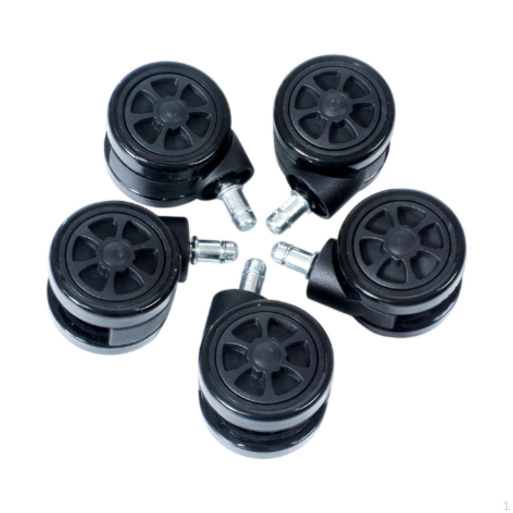 5 Pack Caster Wheels for Office Chairs And Desks
