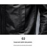 Herren PU-Leder Stehkragen Jacke - Weich, Vielseitig, Leichter Business Casual Mantel für Herbst und Winter