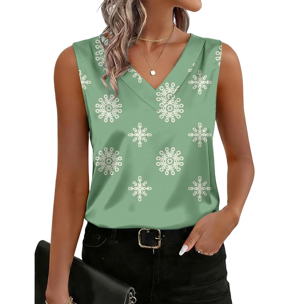 Women's Fashionable Casual Retro Striped Print Tank Top