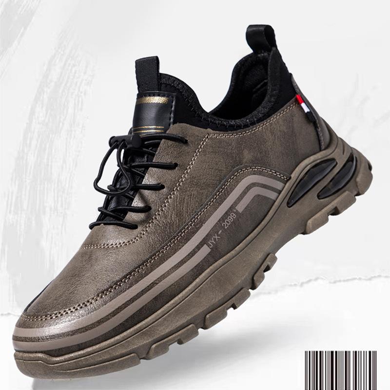 Labor Insurance Men's Shoes Autumn and Winter Black Work Chef Shoes Men's Non-slip Lightweight Soft-soled Travel Sports Shoes