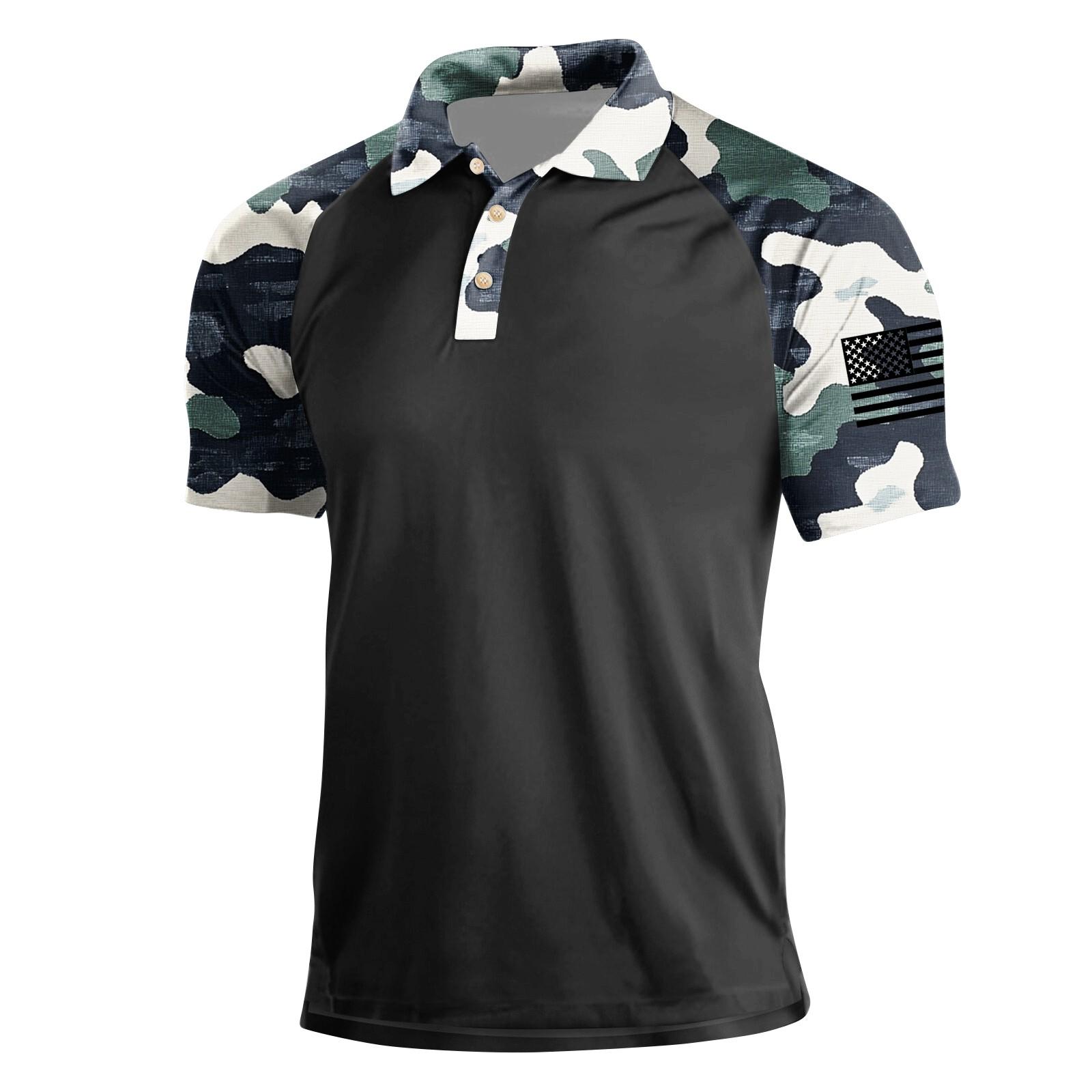 

Мужская летняя рубашка с коротким рукавом и лацканами, мужская повседневная модная рубашка XL