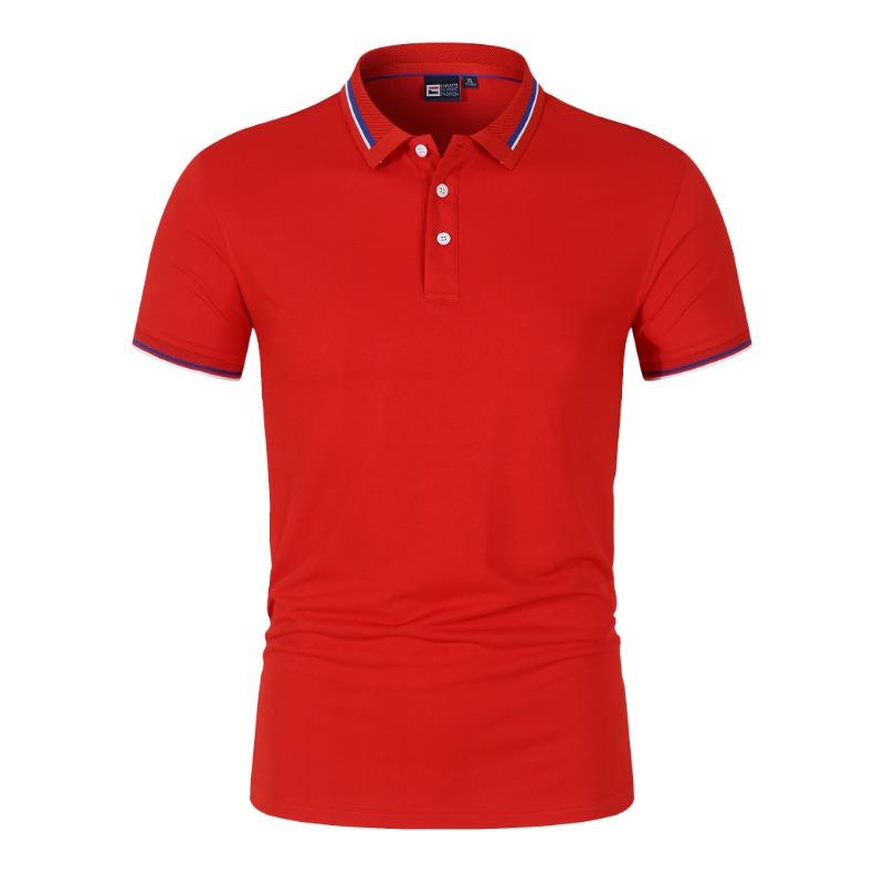 2026  Men's Short-sleeved T-shirt Lapel Embroidery Plus Fat Business POLO Shirt Loose Casual Top