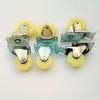 Medium White Nylon Universal Swivel Trolley Caster Wheel