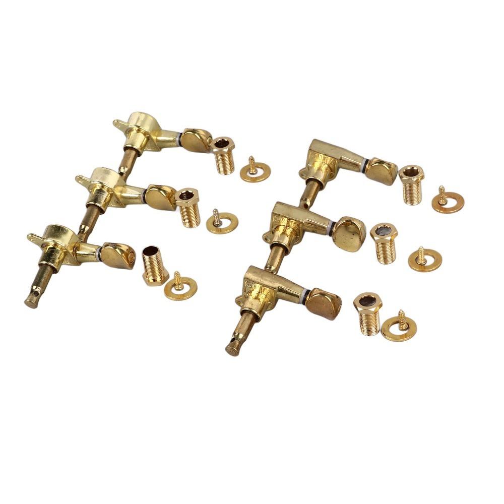 6PCS Golden Guitar Tuning Key Metal Tuning Machines Premium Guitar Tuning Pegs Electric Guitars 3L3R