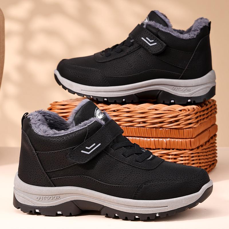 

Мужские и женские теплые зимние ботинки на липучке, для альпинизма, путешествий, нескользящие, с амортизацией, износостойкие, не утомляют ноги, с поддержкой свода стопы, спортивная повседневная обувь 42