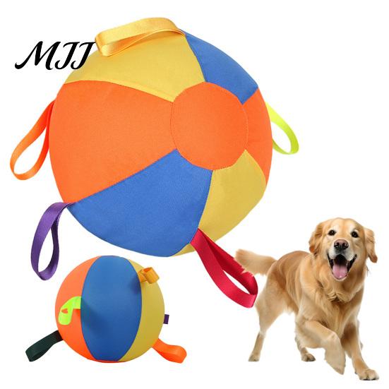 Active Play Dog Toy Herding Ball for Dogs, 10" 18" 22" Inflatable Ball, with Medium Dogs Easy Grip Tabs, Outdoor Training Large Shepherds