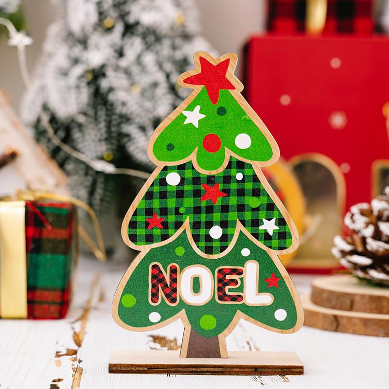 

Деревянная праздничная фигурка гнома для веселого праздничного и рождественского декора Wooden Colorful Tree