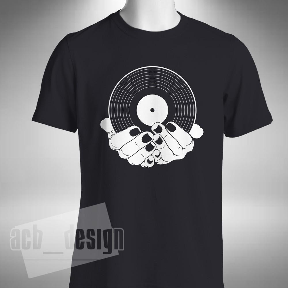 

Record in Hands T-Shirt Music Turntable Arm DJ Disc Jockey Vinyl Crate Digger 4XL