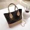 Retro Fashion Printed Handbag Single Shoulder Diagonal Span Chain Large Capacity Women's Bag