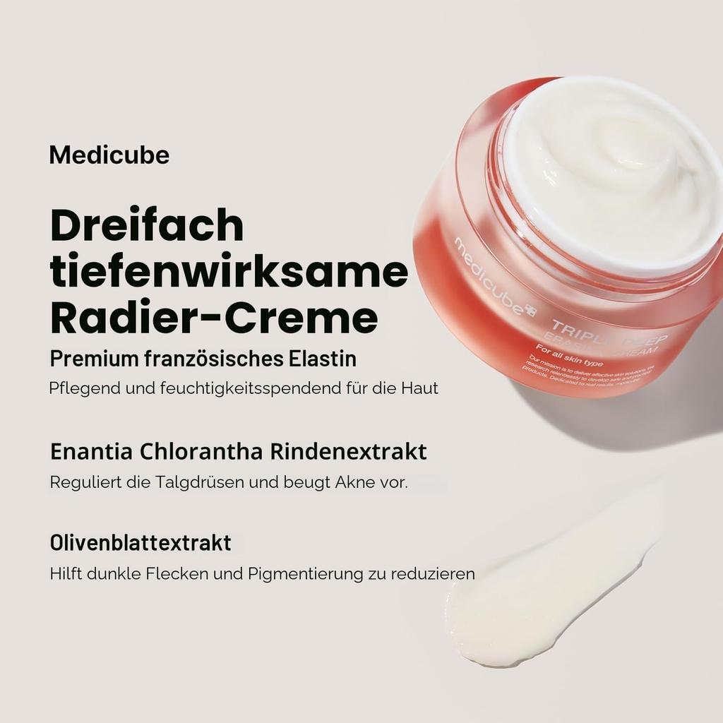 [medicube] Crema Triple Colágeno (Colágeno+Ácido Hialurónico+Niacinamida+Manteca de Karité) l Hidratante