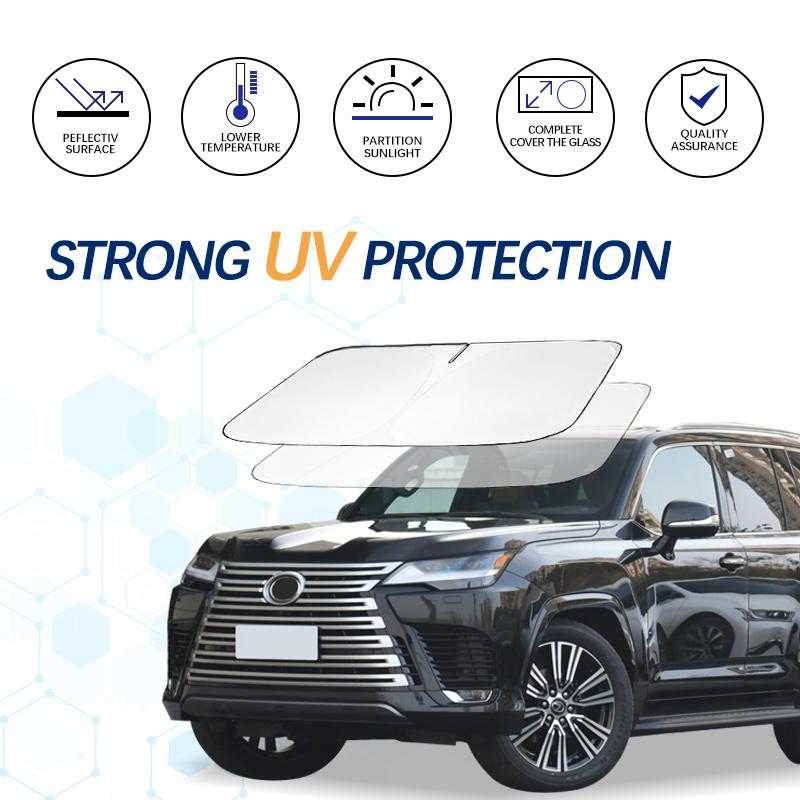 For Lexus LX 450 LX570 LX600 J100 J200 Windshield Sun Shade Sunshade Sun Visor Protector Foldable Blocks UV Rays Keep Car CoolerBL1 