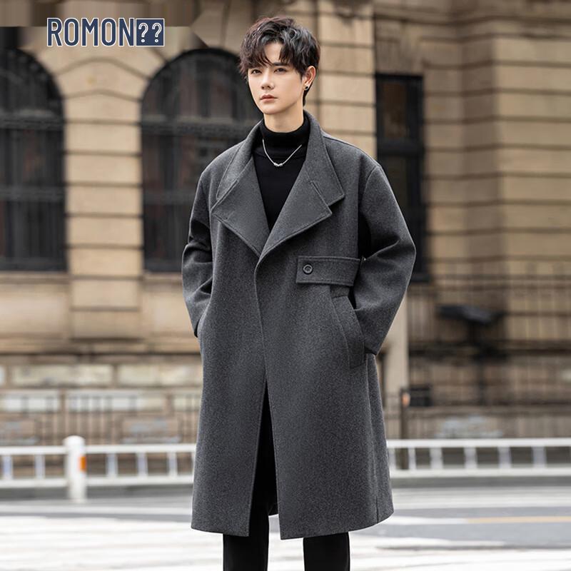 ROMON Мужское полупальто из смесовой шерсти для бизнеса 2XL
