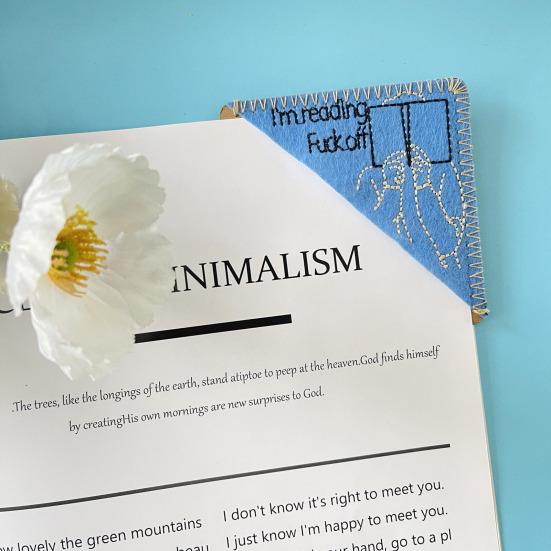 

Yousheng 1/4 шт., ручная вышивка, закладка с цветочным узором, угловой дизайн, тонкая работа, ручная вышивка, маркер для книг, зажим для любителей книг