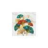 Moderne bunte Blattgoldpflanze Ginkgoblatt Wohnzimmer Veranda Hintergrund Wanddekoration Malerei rahmenloses Wandbild